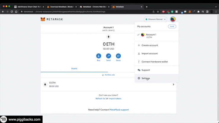 How to Add Binance Smart Chain Network to Metamask Wallet